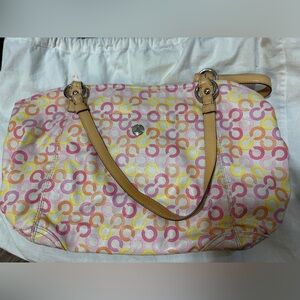 COACH Leah Signature Tote Bag